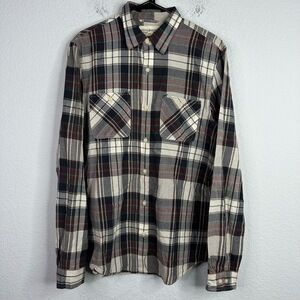 Denim & Supply Ralph Lauren Shirt Mens Large Brown‎ Plaid Button Casual Preppy